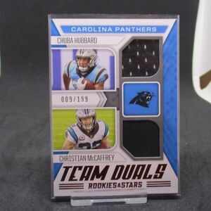 2021 Panini Rookies & Stars Carolina Panthers Hubbard/ McCaffrey Team Duals /199